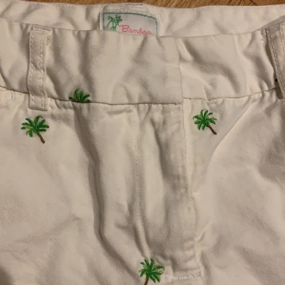 White Shorts with Palm Trees - Picture 5 of 11